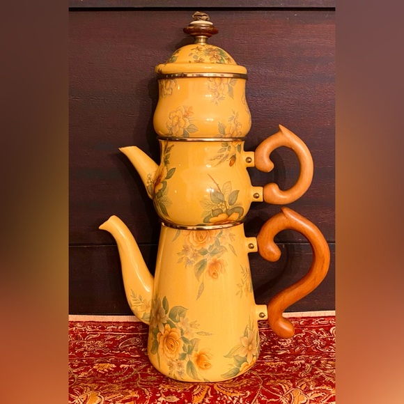 MacKenzie-Childs Other - Mackenzie Childs 4Pc Stacked Coffee / Tea Set